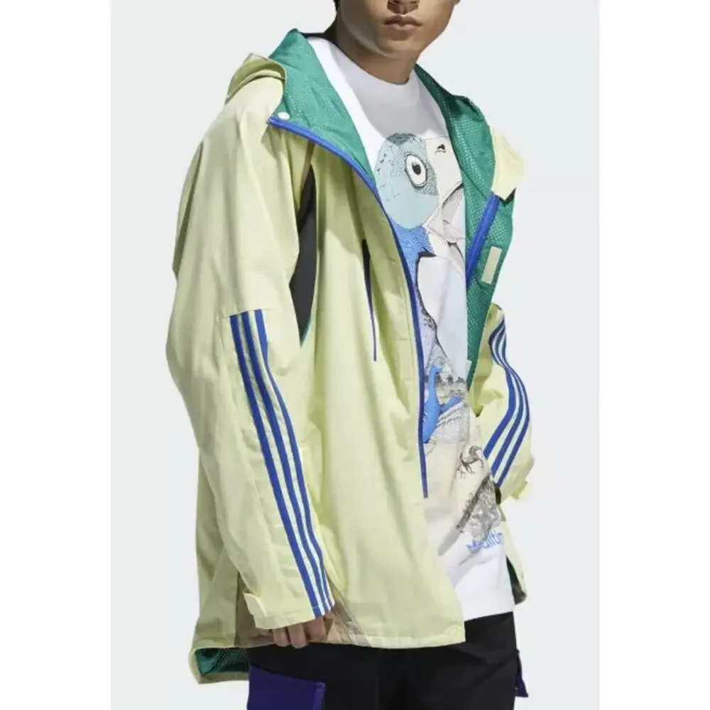 Adidas Trefoil All Timers Snowboarding Jacket Mens Size Medium Fast Ship New